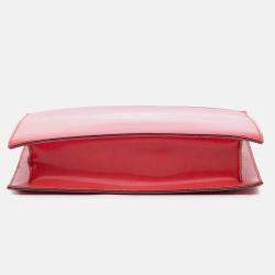 Pre Owned Chanel Red Vinyl Hologram CC Shoulder Bag