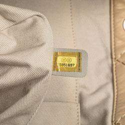 Pre Owned Chanel Beige Iridescent Calfskin Sea Hit Tote