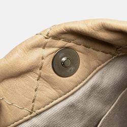 Pre Owned Chanel Beige Iridescent Calfskin Sea Hit Tote