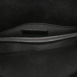 Pre Owned Chanel Black Lambskin CC Antico Flap Bag