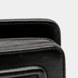Pre Owned Chanel Black Lambskin CC Antico Flap Bag