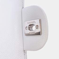 Pre Owned Chanel Medium Classic Caviar Double Flap