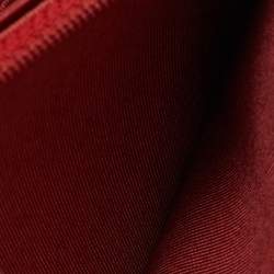 Pre Owned Chanel Red Quilted Leather Classic Wallet on Chain