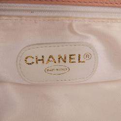 Pre Owned Chanel Pink CC Caviar Chain Tote
