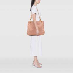 Pre Owned Chanel Pink CC Caviar Chain Tote