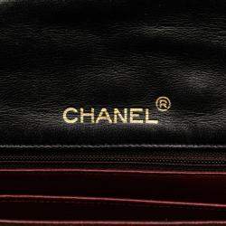 Pre Owned Chanel Mini Classic Black Lambskin Shoulder Bag