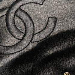 Pre Owned Chanel Mini Classic Black Lambskin Shoulder Bag