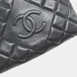 Pre Owned Chanel Black Leather CC Line \Shoulder Bag
