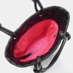 Pre Owned Chanel Cambon Ligne Black Leather Shoulder Bag