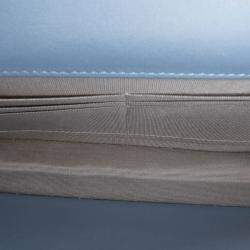 Pre Owned Chanel Blue CC Caviar Wallet On Chain