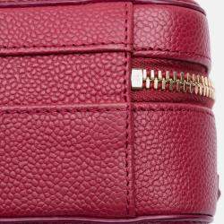 Pre Owned Chanel Small Caviar Filigree Vanity Case