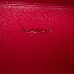 Pre Owned Chanel Small Caviar Filigree Vanity Case