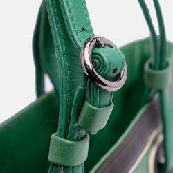 Pre Owned Chanel Green Large Quilted Lambskin Country Club Tote