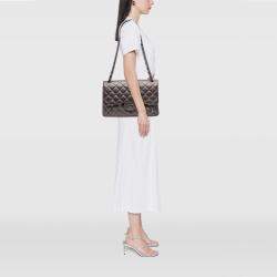 Pre Owned Chanel Green Large Quilted Lambskin Country Club Tote