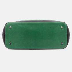 Pre Owned Chanel Green Large Quilted Lambskin Country Club Tote