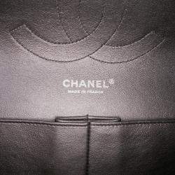 Pre Owned Chanel Grey Jumbo Classic Lambskin Double Flap