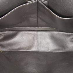 Pre Owned Chanel Grey Jumbo Classic Lambskin Double Flap