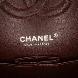 Pre Owned Chanel Black Medium Classic Caviar Double Flap