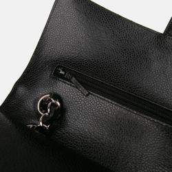 Pre Owned Chanel Black Medium Classic Caviar Double Flap