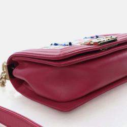 Pre Owned Chanel Boy Small Multicolour Tweed Shoulder Bag