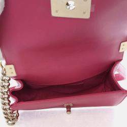 Pre Owned Chanel Boy Small Multicolour Tweed Shoulder Bag