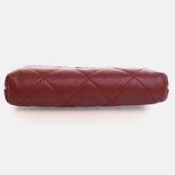 Pre Owned Chanel Lambskin Key Pouch 