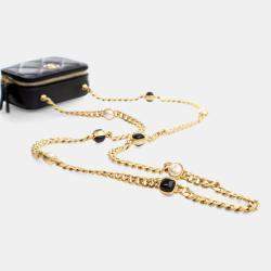 Pre Owned Chanel Candy Mini Black Lambskin Clutch with Chain 