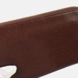 Pre Owned Chanel CC Small Brown Calfskin Wallet