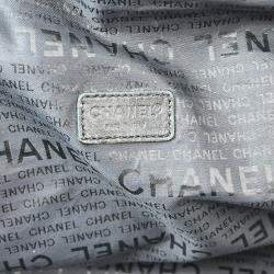 Pre Owned Chanel Sport Line Black Jacquard Nylon Handbag
