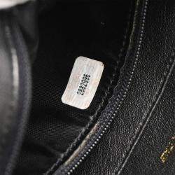 Pre Owned Chanel CC Tassel Black Satin Camera Bag