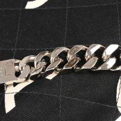 Pre Owned Chanel Black Canvas Chain Handbag