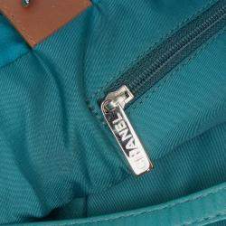 Pre Owned Chanel Blue CC Quilted Nylon Graffiti Watercolour Shopping Tote