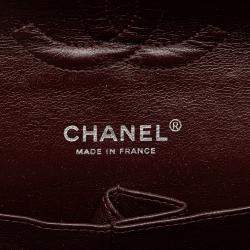 Pre Owned Chanel Black Medium Classic Caviar Double Flap