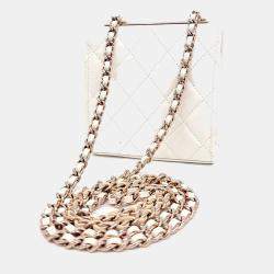 Pre Owned Chanel Trendy CC White Leather Mini Crossbody Bag