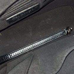 Pre Owned Chanel Gabrielle Metallic Leather Small Hobo Bag