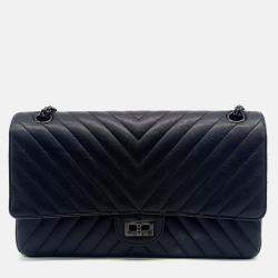 Pre Owned Chanel Chevron 2.55 Bag 28