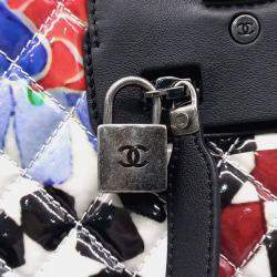 Pre Owned Chanel Multicolor Coated Canvas Dallas tote and shoulder bag