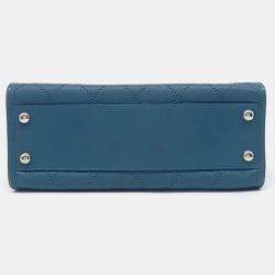 Pre Owned Chanel Caviar Blue Tote and Shoulder Bag