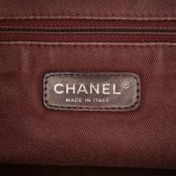 Pre Owned Chanel Black Jumbo Quilted Aged Calfskin Portobello Flap