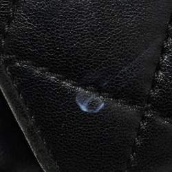 Pre Owned Chanel Black Quilted Leather Beauty Lock Flap Bag