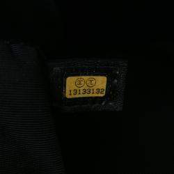 Pre Owned Chanel Cream CC Quilted Lambskin Zip Shoulder Bag