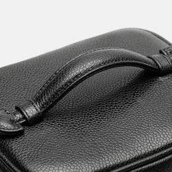 Pre Owned Chanel Black CC Caviar Vanity Case