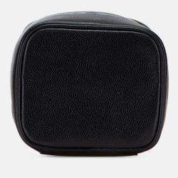Pre Owned Chanel Black CC Caviar Vanity Case