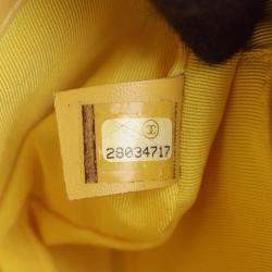 Pre Owned Chanel Yellow Quilted Lambskin Side Packs Flap