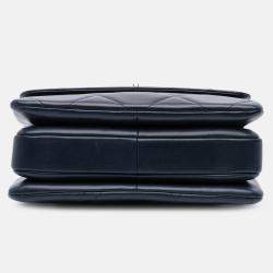 Pre Owned Chanel Black Medium Lambskin Trendy CC Top Handle Bag