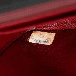 Pre Owned Chanel Black Medium Lambskin Diana Flap