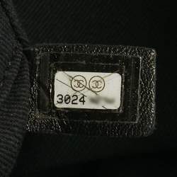 Pre Owned Chanel Black Fabric and Straw Medium Deauville Tote