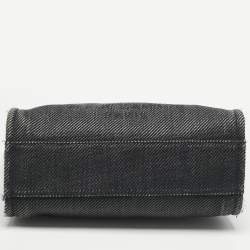 Pre Owned Chanel Black Fabric and Straw Medium Deauville Tote