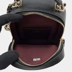 Pre Owned Chanel Matelasse Mini Black Caviar Leather Timeless Classics Backpack