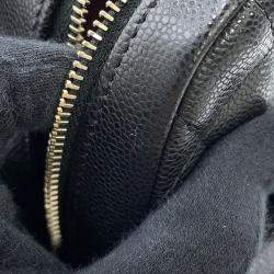 Pre Owned Chanel Matelasse Mini Black Caviar Leather Timeless Classics Backpack